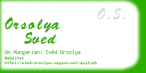 orsolya sved business card