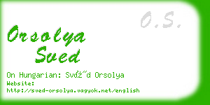 orsolya sved business card